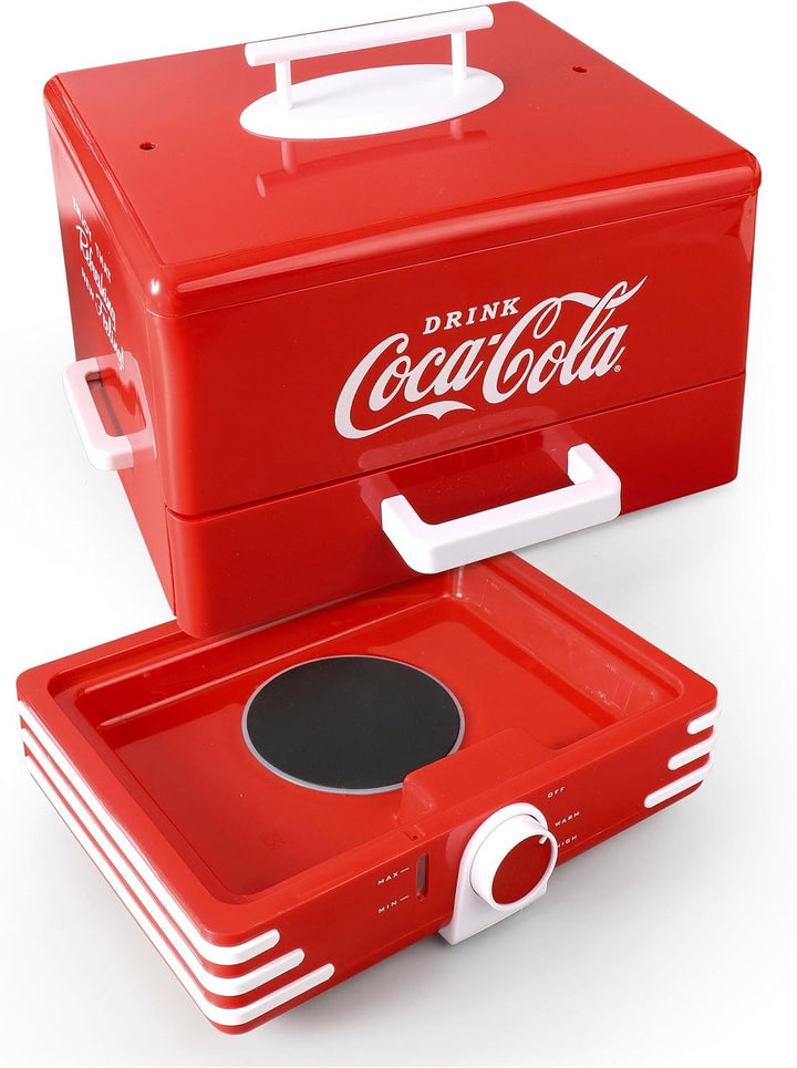 Salco Coca-Cola HotDog Steamer SHD-80CC,Retro, rot, perfekt für jeden