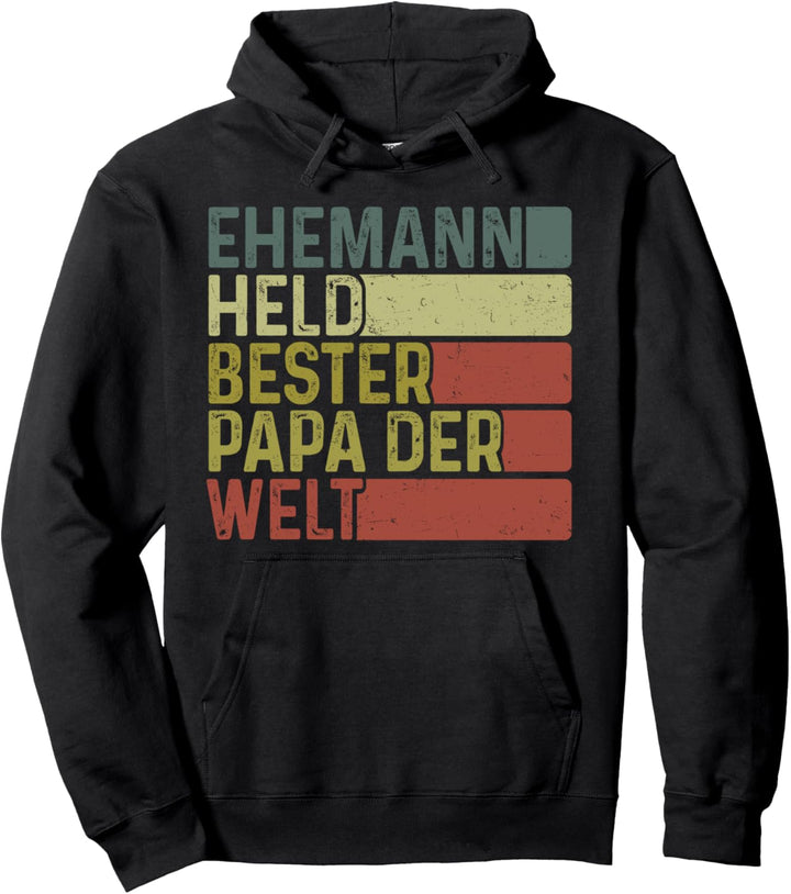 Ehemann Held bester Papa der Welt Pullover Hoodie