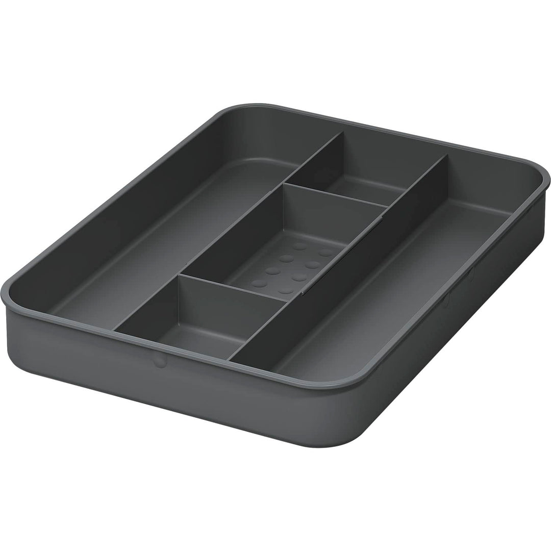 Ninka Bio-Schale eins2top mit 5-er Einteilung, Abdeckung mit Filter für 12/17/26/32 Liter, dunkelgra