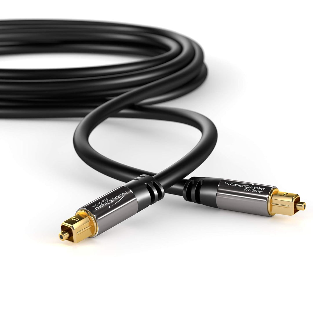 KabelDirekt - 3.5mm 2 Cinch Y Kabel - 3m - (3.5mm > 2 RCA, Klinke auf Cinch) - PRO Series & Optische