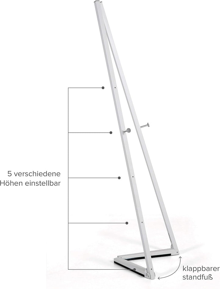 DISPLAY SALES Alu-Staffelei in Weiss für Rahmen bis 120 cm | Künstler-Malständer für Leinwand und At