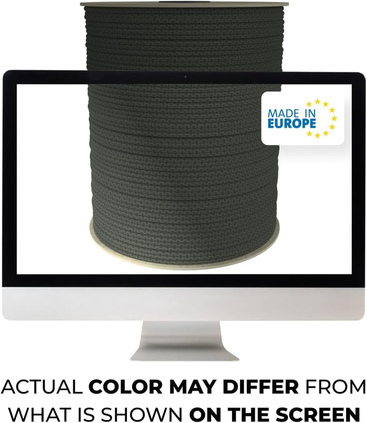 Paracord 4 mm, 20+ Militärfarben (15 m, 30 m, 50 m, 100 m, 300 m) | Ideal zum Basteln, Camping, Outd