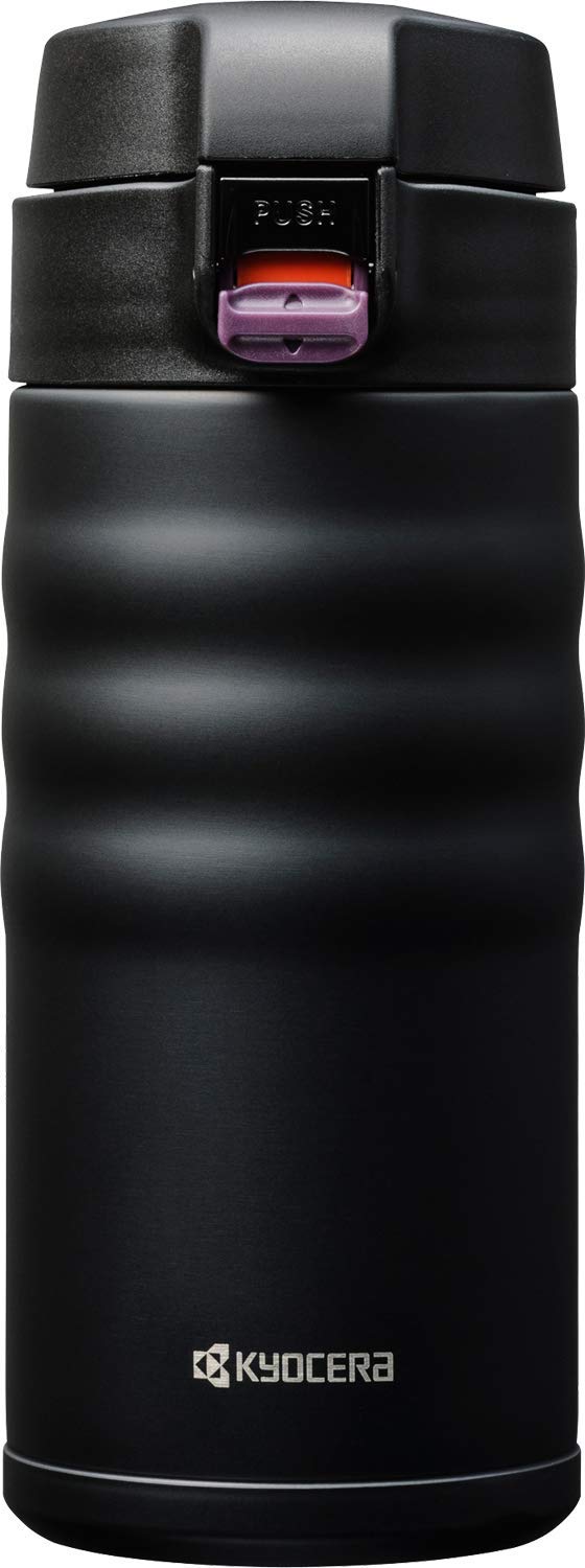 Kyocera MB-12F BK (350 ml), FLIP TOP, schwarz Thermo-Trinkflaschen, Keramik, Kunststoff, 12 fluid_ou