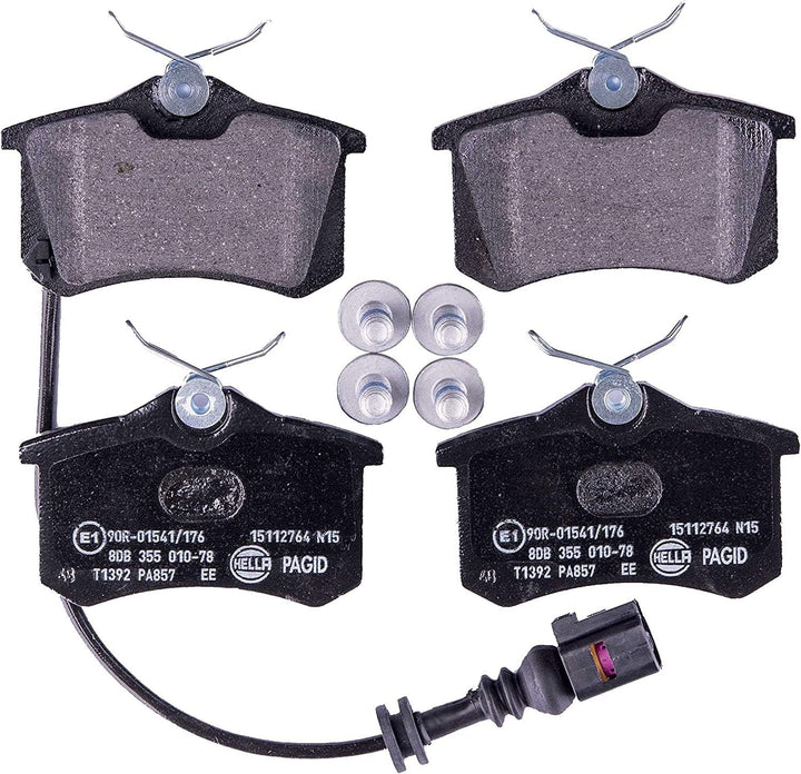 HELLA PAGID 8DB 355 010-781 Bremsbelagsatz - T1392 - Dicke/Stärke: 17.2mm - Bremssystem: Lucas - ink