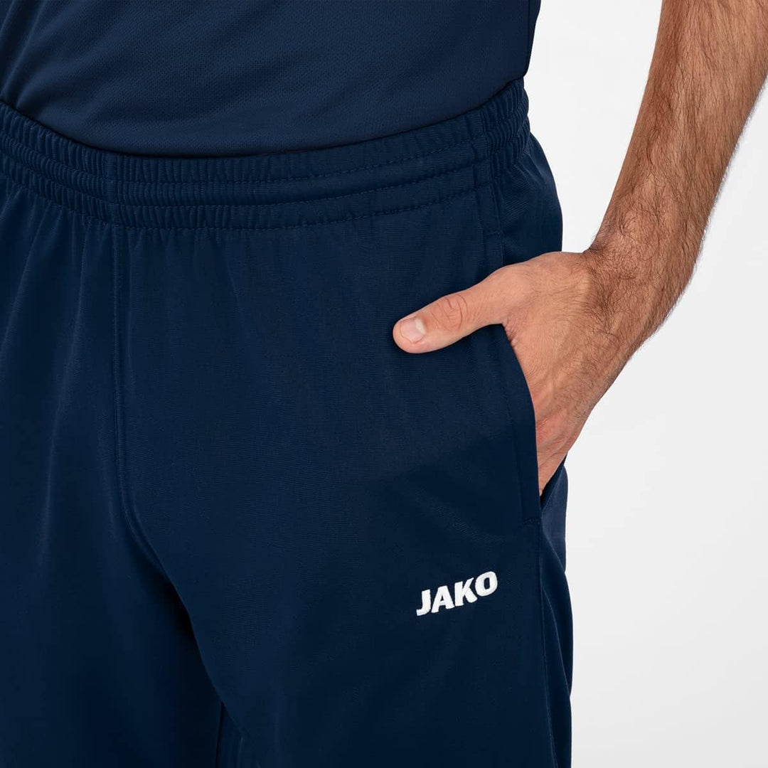 Jako Trainingshose, Polyesterhose Classico, Jogginghose Herren mit elastischem Bund & Seitentaschen,