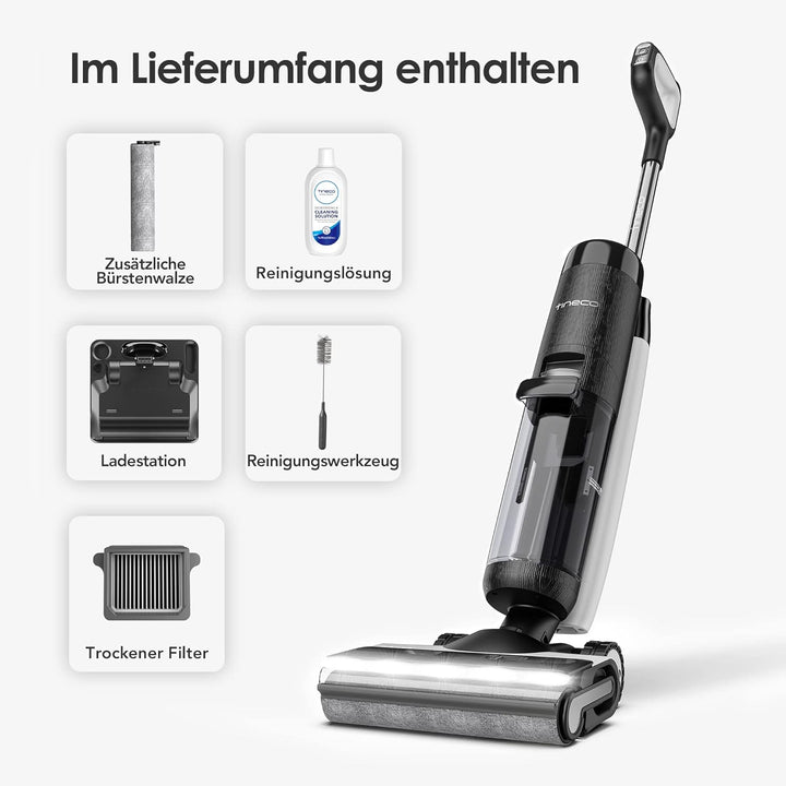 Tineco Floor One S7 Pro Nass Trockensauger Kabellos, Wischsauger 40min, Zentrifugal-Trocken, Doppels