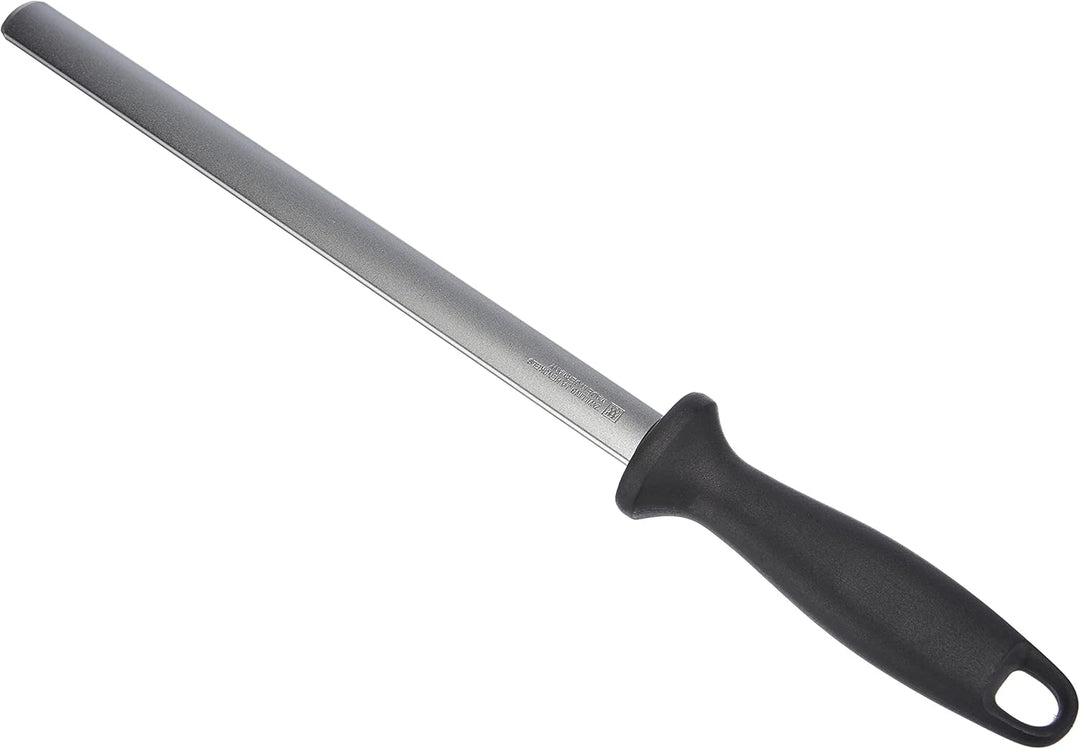 Zwilling Vier Sterne Filiermesser, Klingenlänge: 18 cm &amp; Wetzstahl mit Diamant-Beschichtung, Oval, L