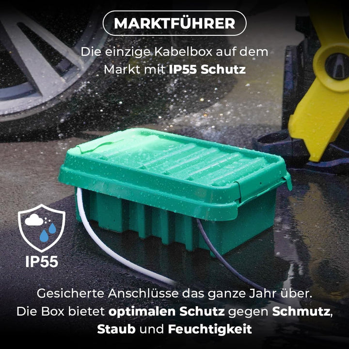 DRiBOX Gross IP55 Wetterfester Anschlusskasten für den Aussenbereich Stromkabelgehäuse für Weihnacht