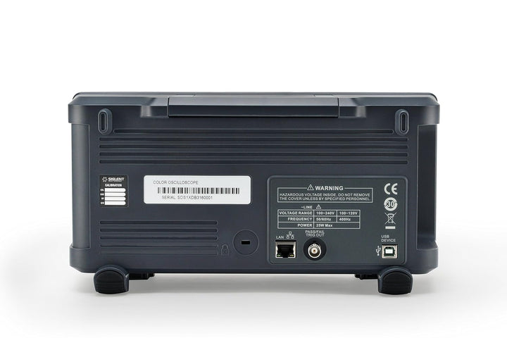 Siglent Technologies SDS1202X-E Digitales Oszilloskop, 200 MHz, 2 Kanäle, Grau