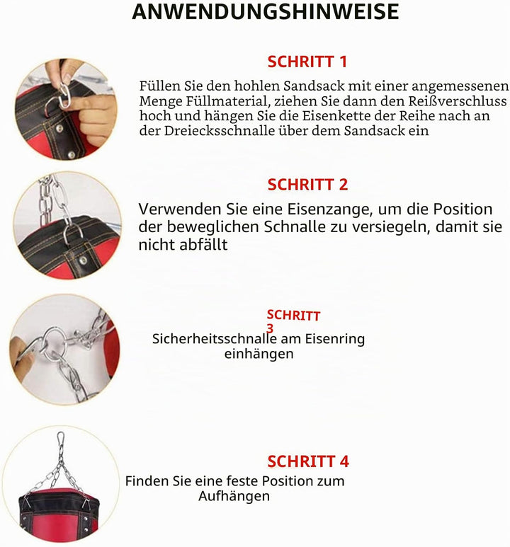 Boxsack Hängend Sandsack Boxen, Boxsack Kinder Boxsack Set Erwachsene Jugendliche Box Sack Punching