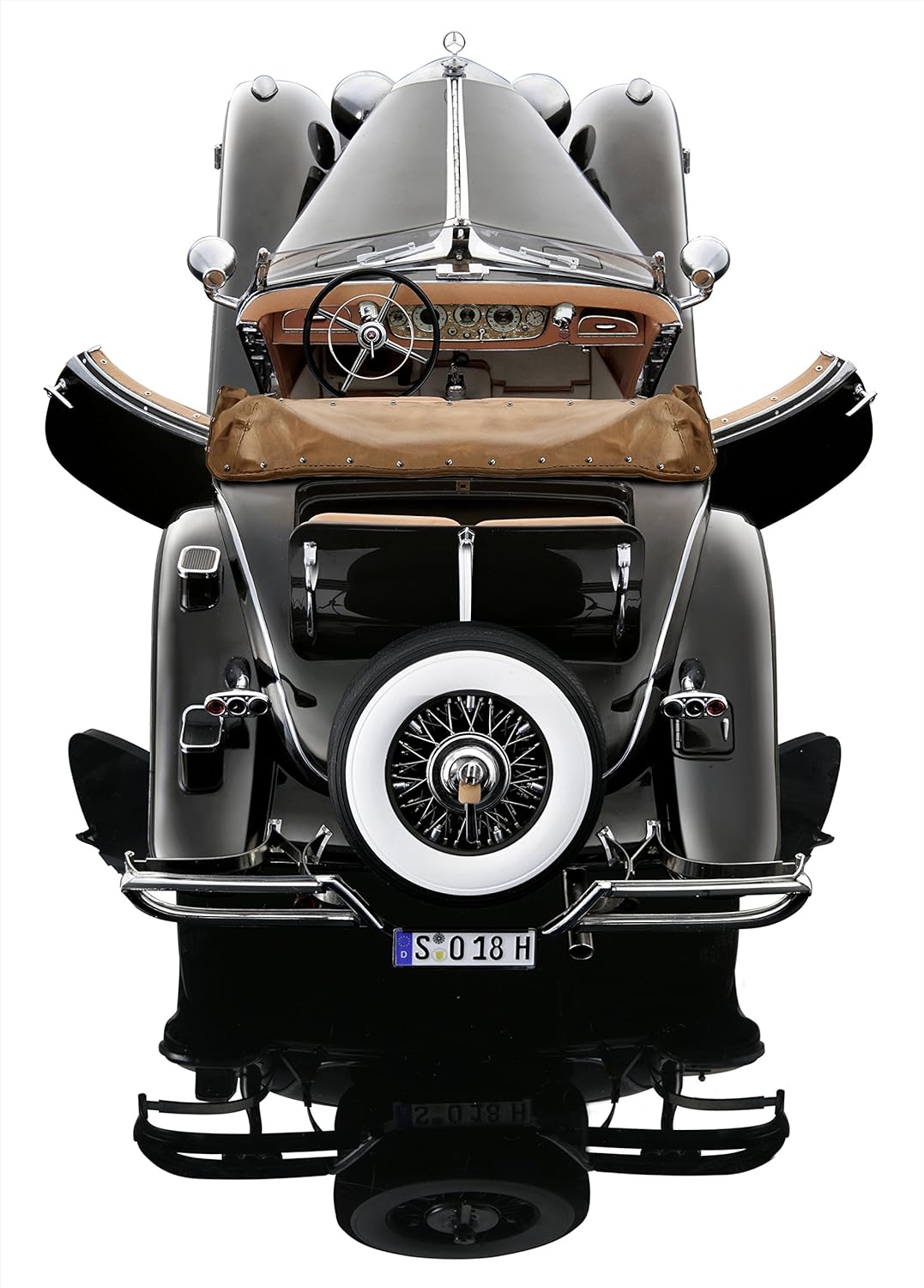 Bauer Exclusive Mercedes-Benz 500 K Spezial Roadster 1934: Originalgetreues, Hochwertiges Modellauto