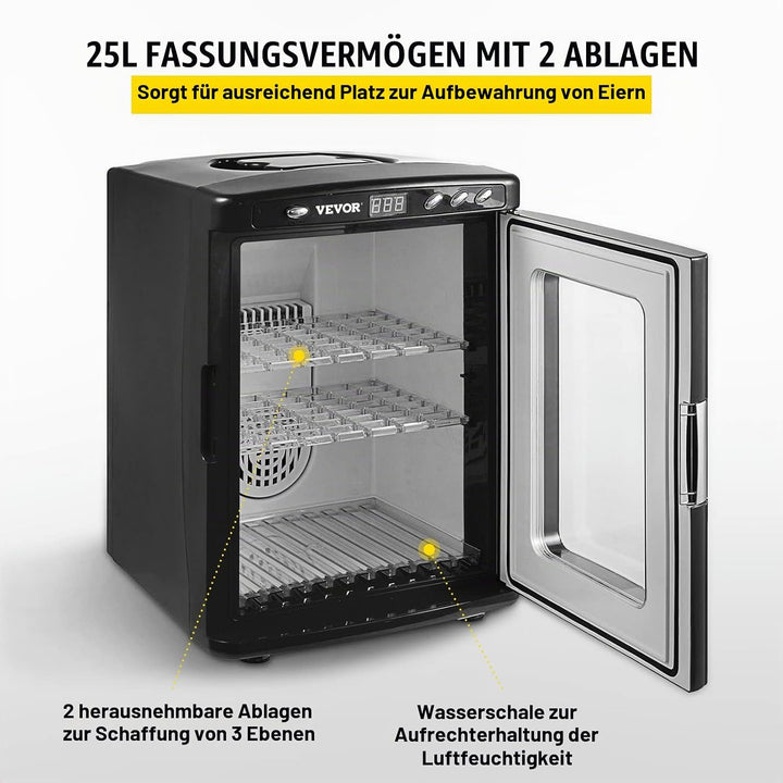 Happybuy Reptile Incubator 25L Scientific Lab Incubator Kühlen und Heizen 5-60 °C 12V / 110V Arbeit