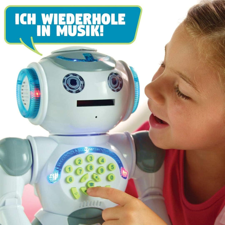 Lexibook Powerman Max, Fernbedienung Gehen Sprechender Spielzeugroboter, STEM Programmierbare, Tänze
