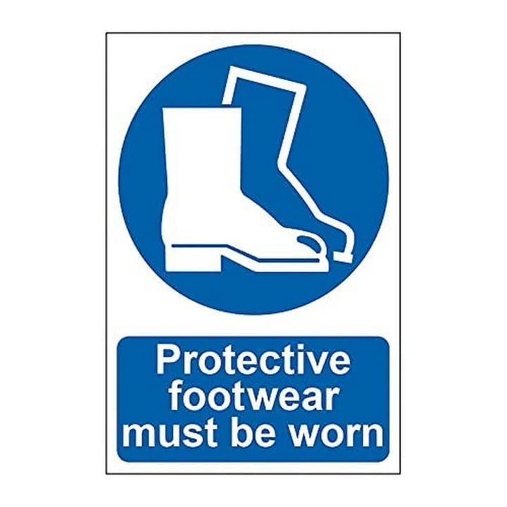 Scan 0016 200 x 300 mm PVC-Schuhe zu tragen, Schild