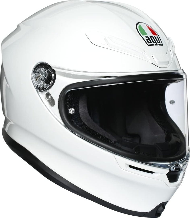 AGV Herren K6 Motorrad Helm XXL Weiss, XXL Weiss