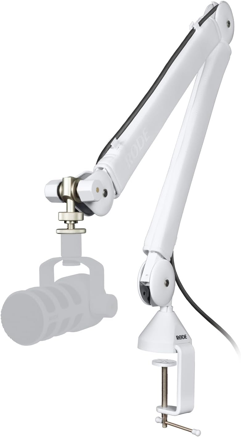 Rode PSA1+ Mikrofonarm Gelenkarm Weiss + keepdrum XLR-Kabel