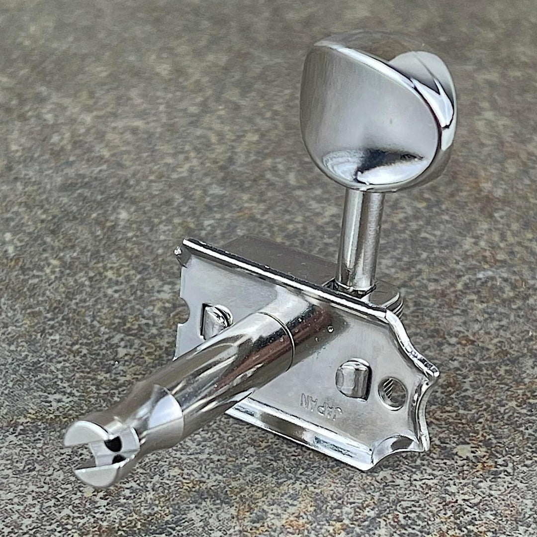 Gotoh Vintage Oval Knauf Tuner Nickel (6-in-a-line)