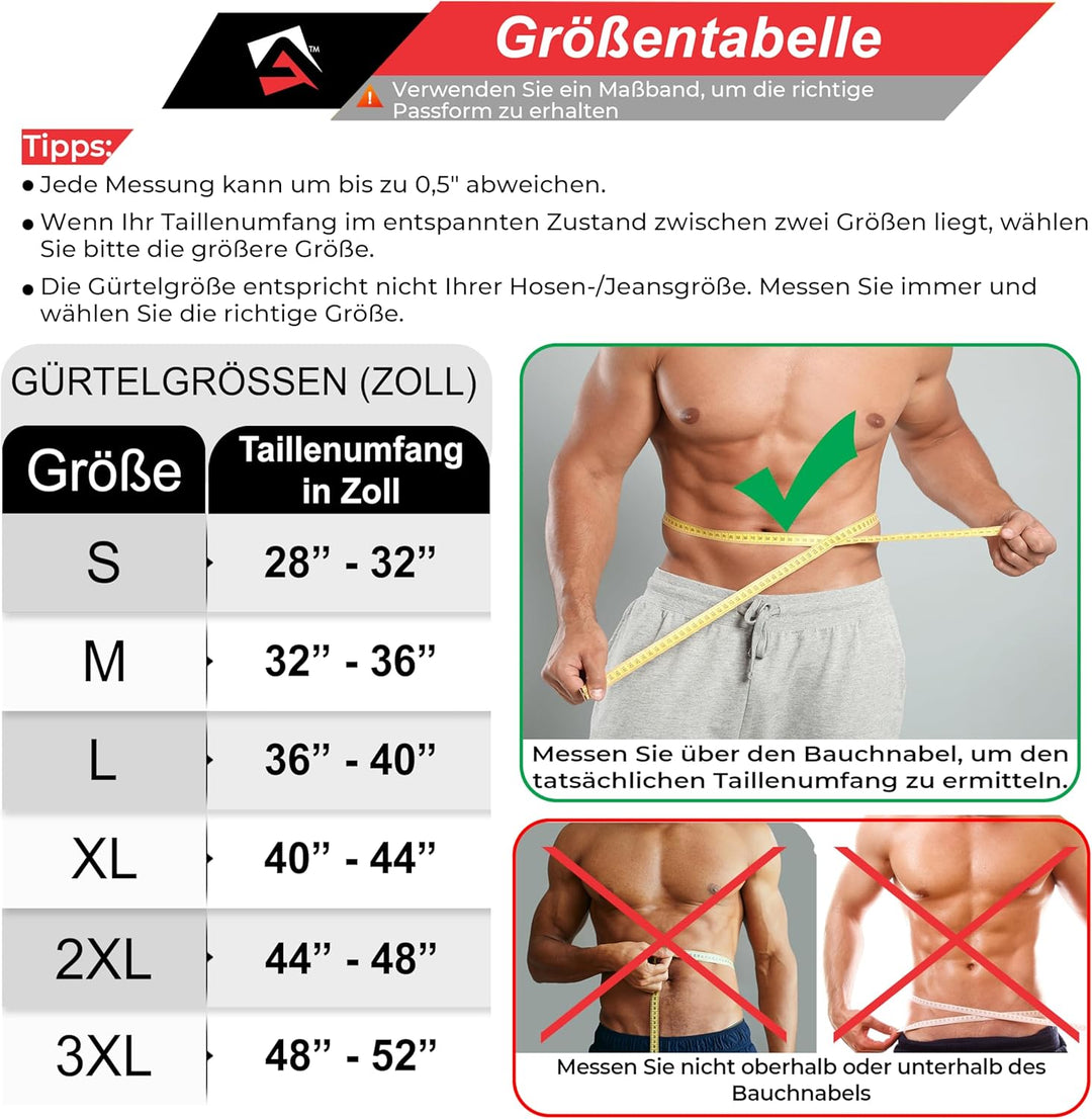 AQF Gewichthebergürtel Lever Schnalle, 4" Breit 10mm Dick Leder Belt - Genehmigt IPL USPA Kraftraini