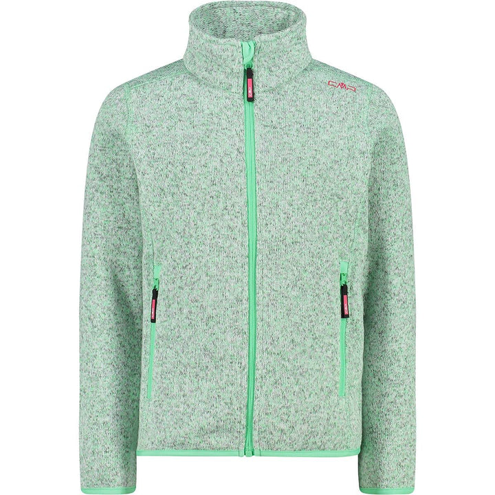 CMP Kinder Knit Tech Jacke Fleecejacke Fleecepullover 128 Minze Mel-Fragola, 128 Minze Mel-Fragola