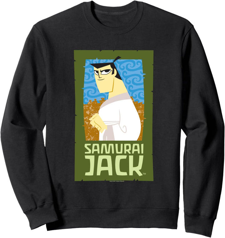 Samurai Jack Samurai Jack Green Rectangle Sweatshirt