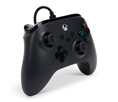 Kabelgebundener PowerA Controller für Xbox Series X|S - Schwarz, Schwarz