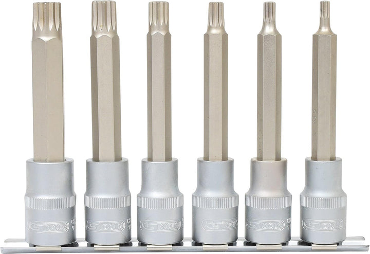 KS Tools 911.1358 1/2" Bit-Stecknuss-Satz XZN, lang, 6-tlg., M5-M14