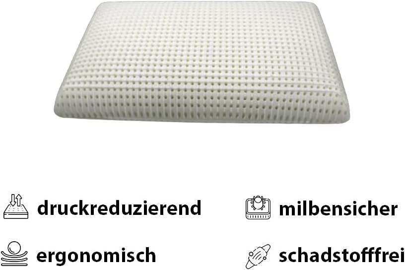 MAPE Duftkissen Nackenstützkissen viscoelastischer Thermo-Soft-Schaum Kissen mit 100% Baumwollbezug