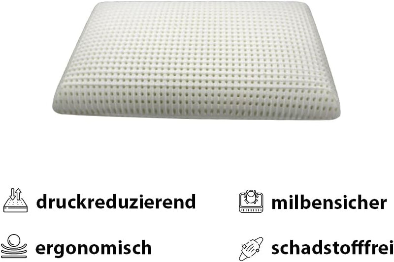 MAPE Duftkissen Nackenstützkissen viscoelastischer Thermo-Soft-Schaum Kissen mit 100% Baumwollbezug