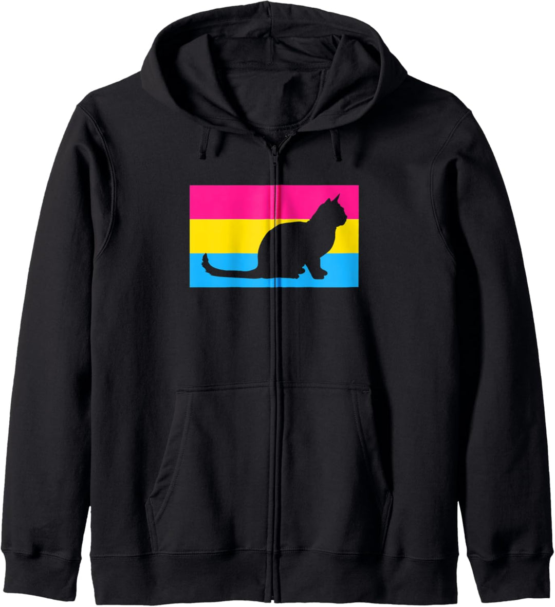 Cute Rescue Cat Love Pansexual Pride Flag Stuff Aesthetic Kapuzenjacke