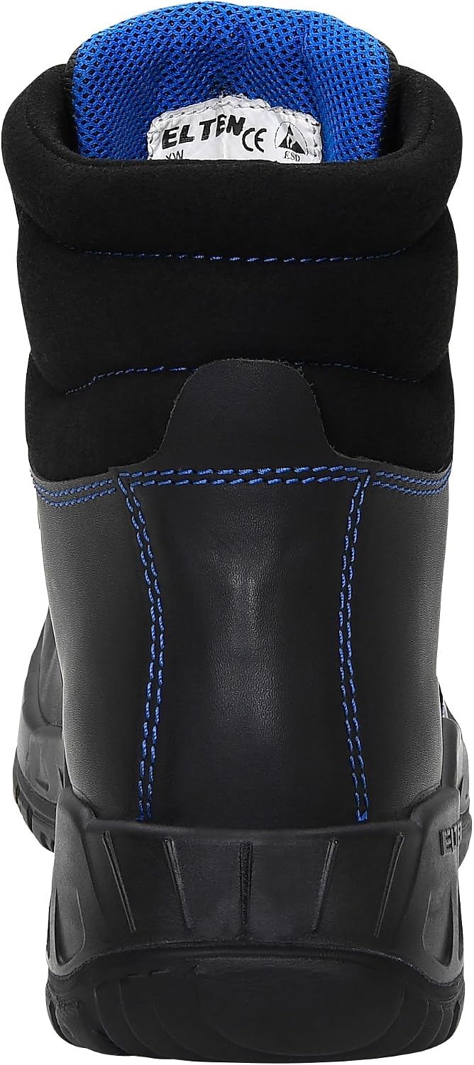ELTEN Sicherheitsschuhe ALESSIO Steel Rubber XXW Mid ESD S3, Damen und Herren, Leder, Stahlkappe, le