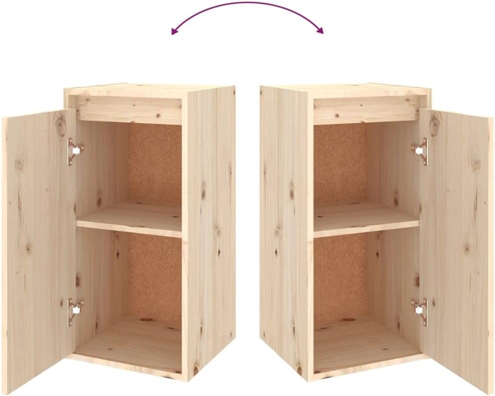 homiuse Wohnzimmer TV-Schränke 3 STK. Massivholz Kiefer Klassischen TV Schrank Set Wohnzimmer MöBel