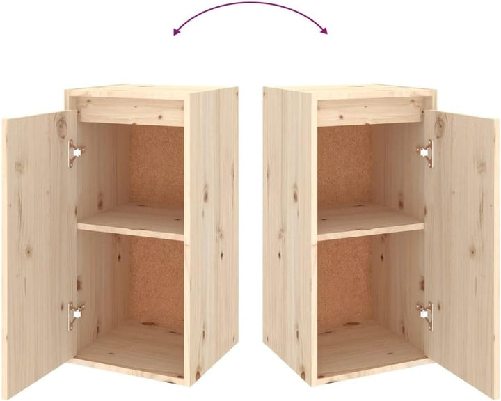 homiuse Wohnzimmer TV-Schränke 3 STK. Massivholz Kiefer Klassischen TV Schrank Set Wohnzimmer MöBel
