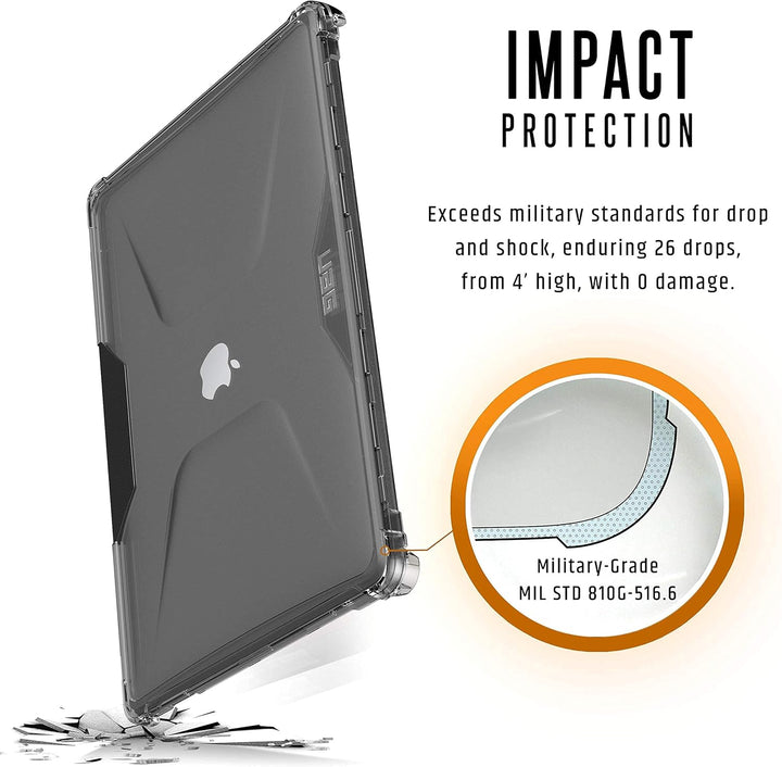 Urban Armor Gear Plyo Hülle für das Apple MacBook Pro 16" - transparent [Sturzfest, Lüftungsschlitza