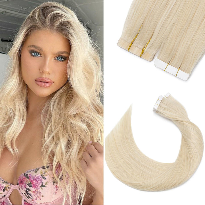 Silk-co Tape in Extensions Echthaar 20stk, leicht Version Tape Extensions Echthaar, Remy Haarextensi