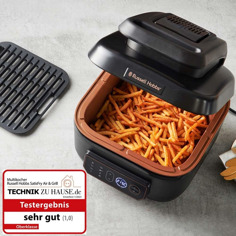 Bundle Set: Russell Hobbs Heissluftfritteuse XL 5,5l Multi [AirFryer &amp; Grill &amp; Multikocher] SatisFry
