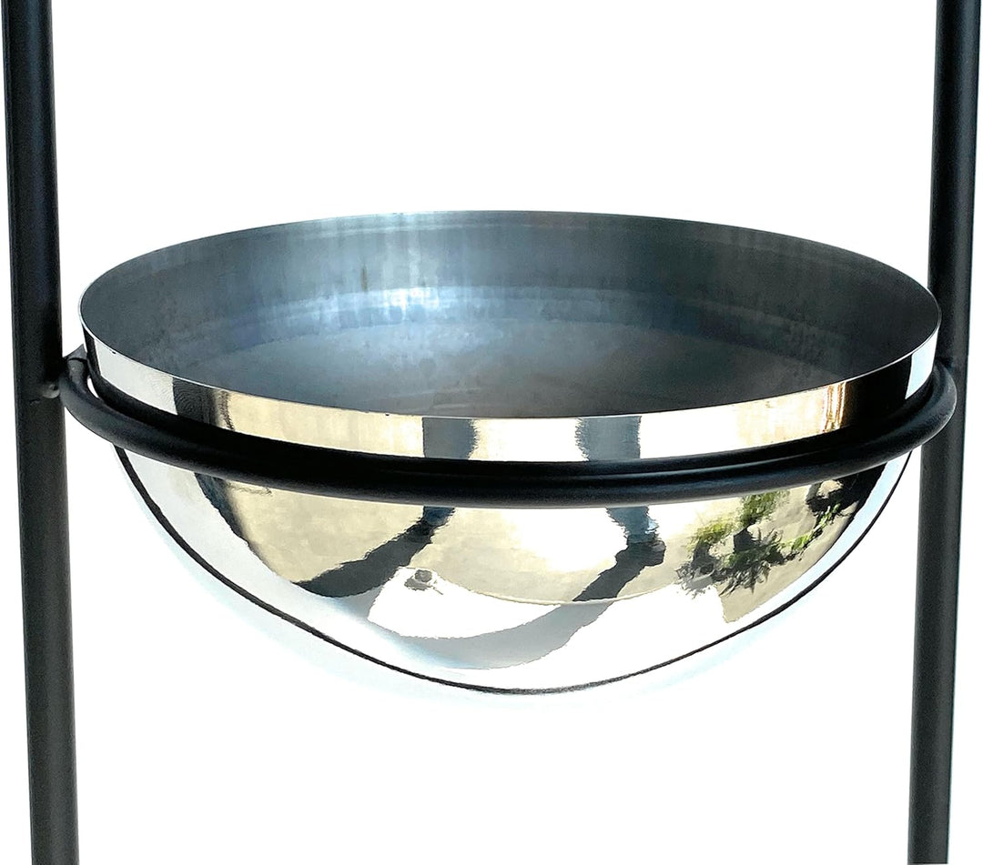 DanDiBo Blumenampel Innen Metall Wand Hängepflanzen 45 cm 96083 S mit Topf Silber Pflanzenhänger Blu