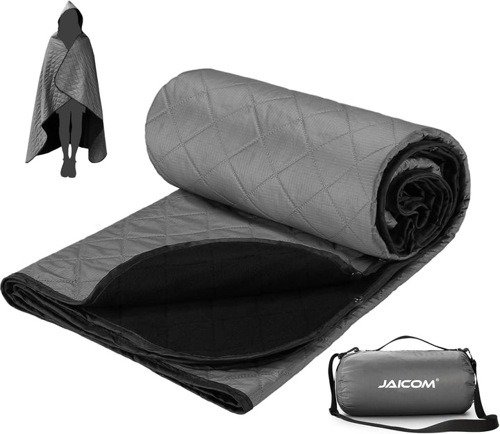 JAICOM Outdoor Decke, wasserdichte Schafwoll-Picknickdecke, 140 x 200 cm Warme Campingdecke - ideal