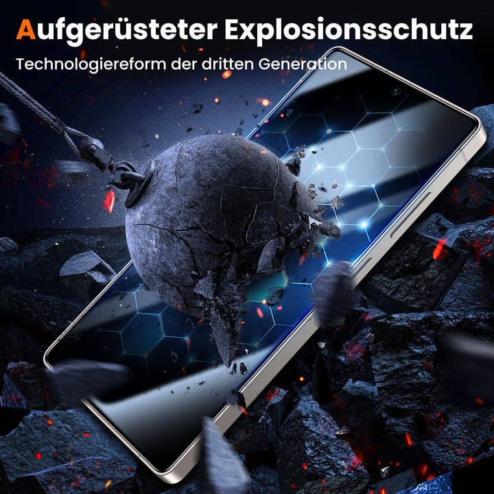 UniqueMe für Samsung Galaxy S25 Ultra für Panzerglas - [Full Screen Displayschutz] Schutzfolie für S
