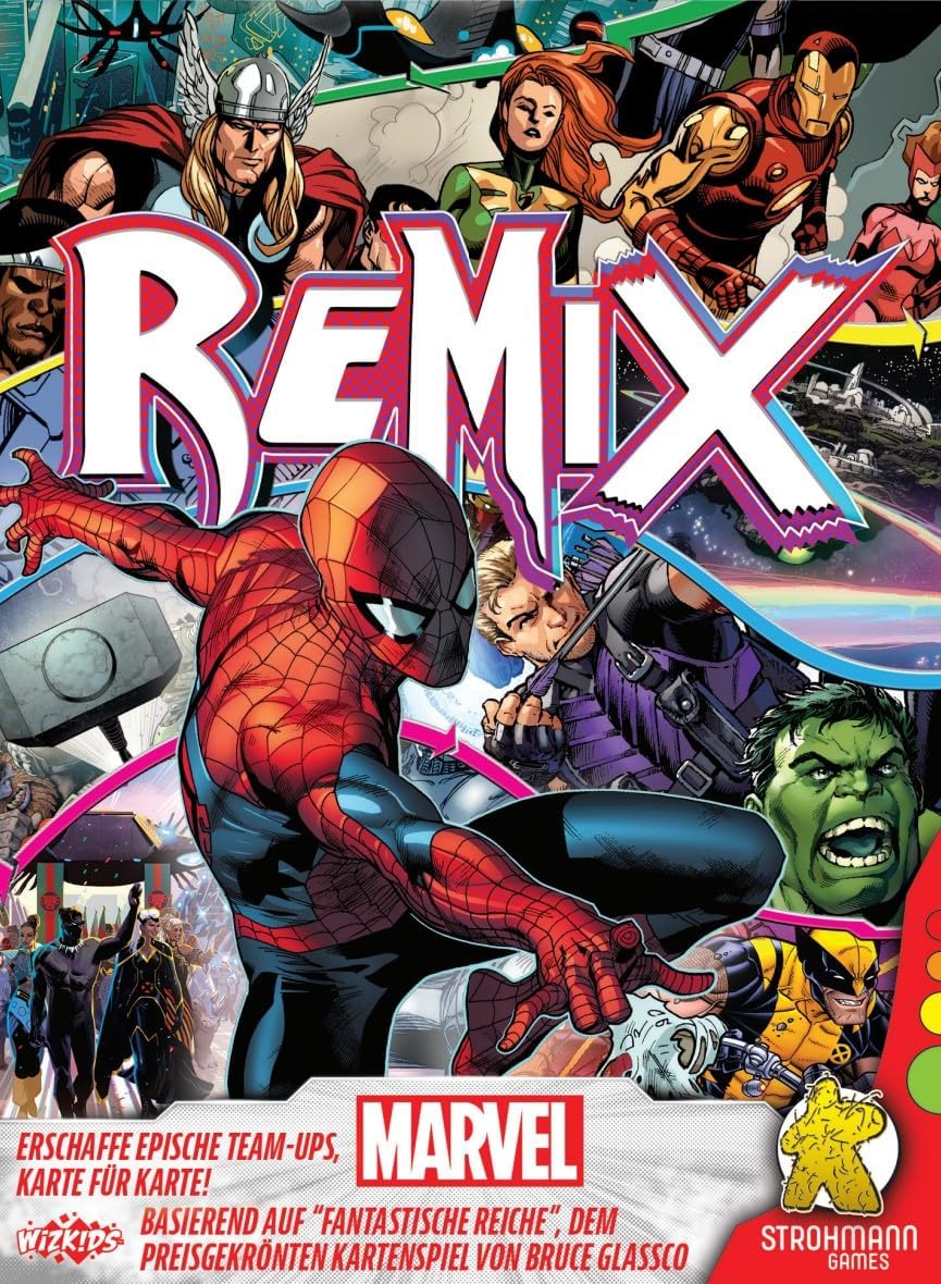 Strohmann Games, Marvel Remix, Familienspiel, Kartenspiel, 2-6 Spieler, Ab 12+ Jahren, 20 Minuten, D