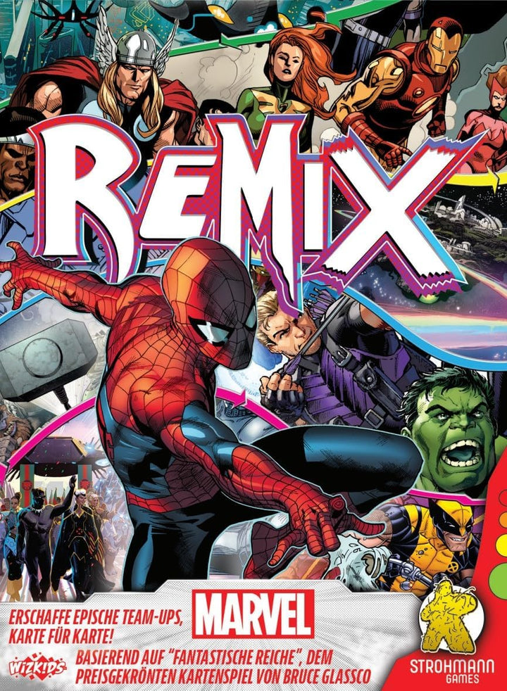 Strohmann Games, Marvel Remix, Familienspiel, Kartenspiel, 2-6 Spieler, Ab 12+ Jahren, 20 Minuten, D