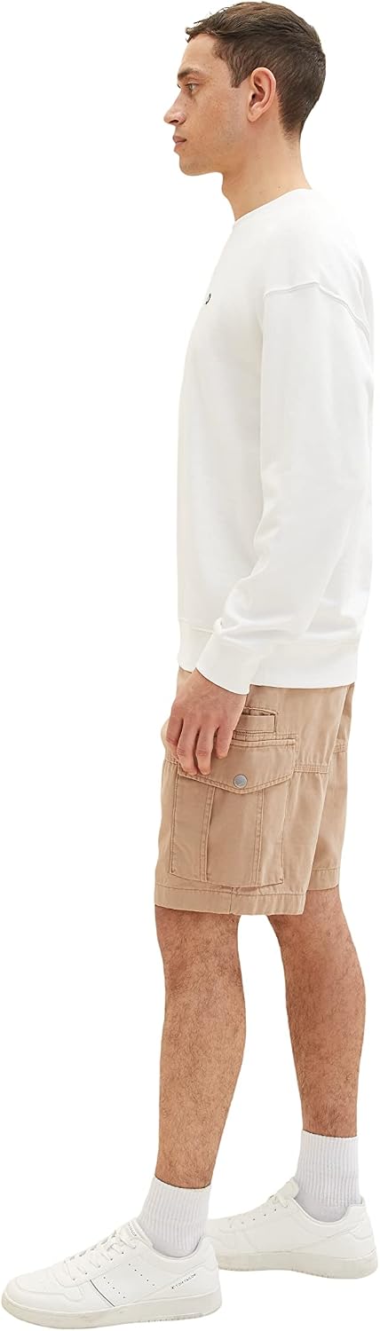 TOM TAILOR Herren Relaxed Fit Cargo Shorts 29 24048 - Desert Fawn, 29 24048 - Desert Fawn