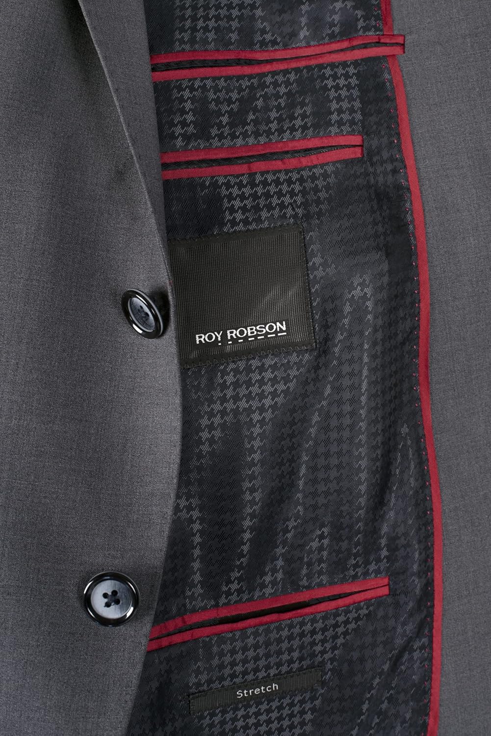 ROY ROBSON Herren Slim Anzugjacke 24 Grau (Anthrazit 8), 24 Grau (Anthrazit 8)