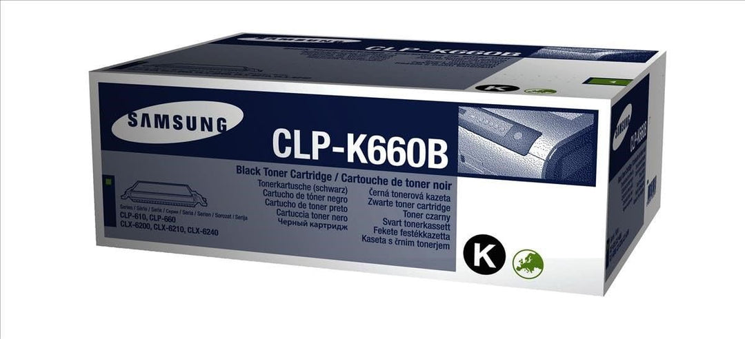 Samsung CLP-K660B/ELS Original Toner (Hohe Reichweite, Kompatibel mit: CLP-610/CLP-660/CLX-6200/6210