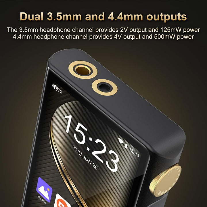 HiFi MP3 Player mit Bluetooth und WiFi, ZAQE Android 12 Hi-Res Music Player, Lossless DSD DAC Flac,