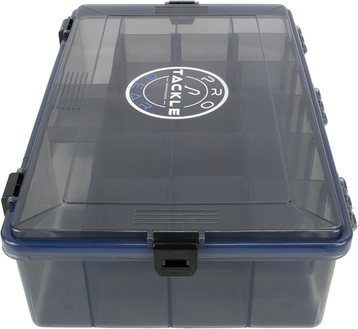 Pro Tackle Lure Box Shallow Köderbox Kunstköderbox Angelbox Tacklebox, grau, wasserdicht (Deep - 35,