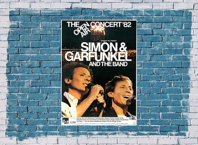 Simon & Garfunkel - The Open Air, Tour 1982 » Konzertplakat/Premium Poster | Live Konzert Veranstalt