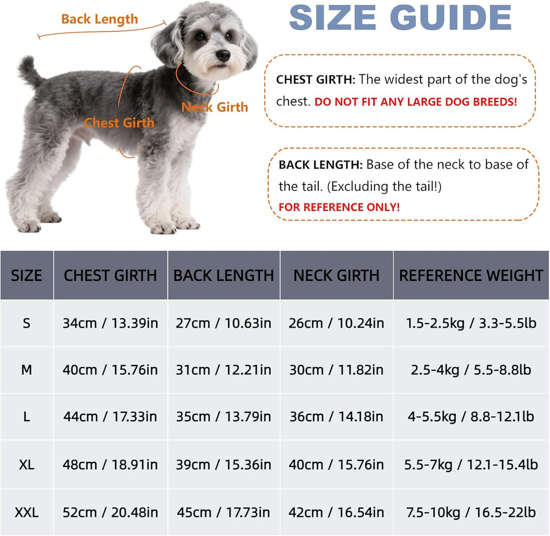 Hundejacke für Kleine Mittelgrosse Hunde, Winter Warmer Hundemantel mit Double-D-Ring, Welpen Hunde