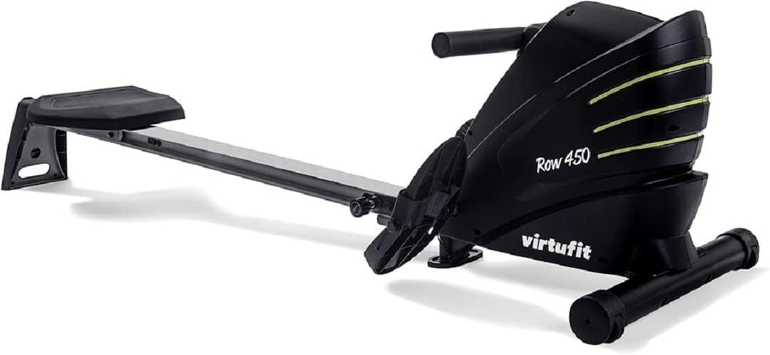 VirtuFit Row450 Rudergerät – Klappbar & Leicht – Transportrollen – Platzsparend Fitnessgerät für Zuh
