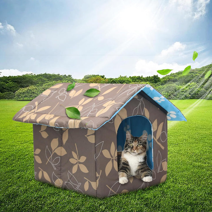 Katzenhaus Für Draussen Winterfest Wasserdicht Und Warm Faltbare Pet Tierheim Für Katzen Mit Abnehmb