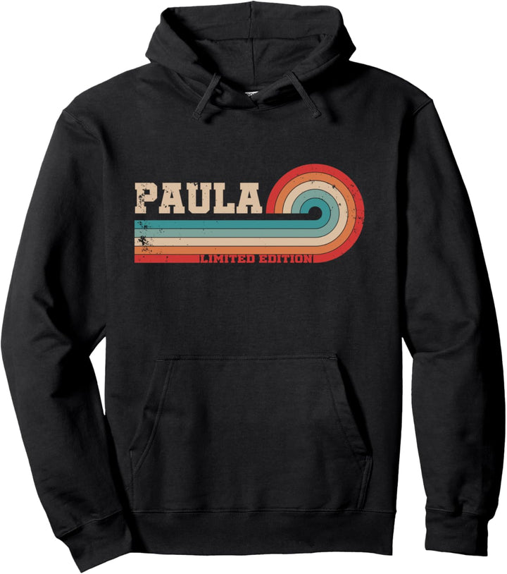 Paula Name I Vintage & Strand I Personalisiertes Paula Pullover Hoodie